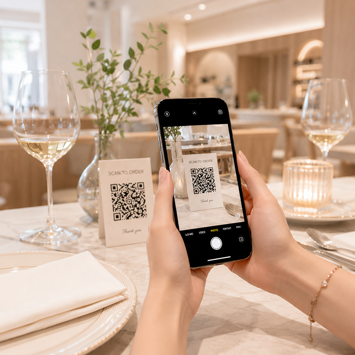 Khách hàng quét QR order món