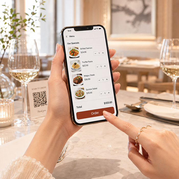 Khách chọn món và gửi order