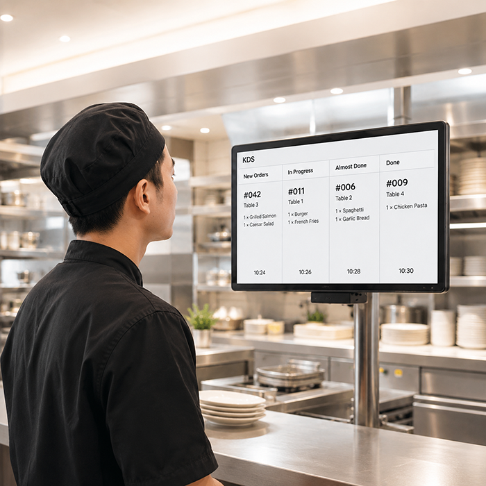 Nhà bếp và quầy bar nhận order
